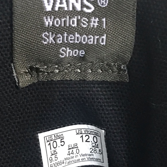 Vans Skate Hi Tops. All Leather - Picture 7 of 8
